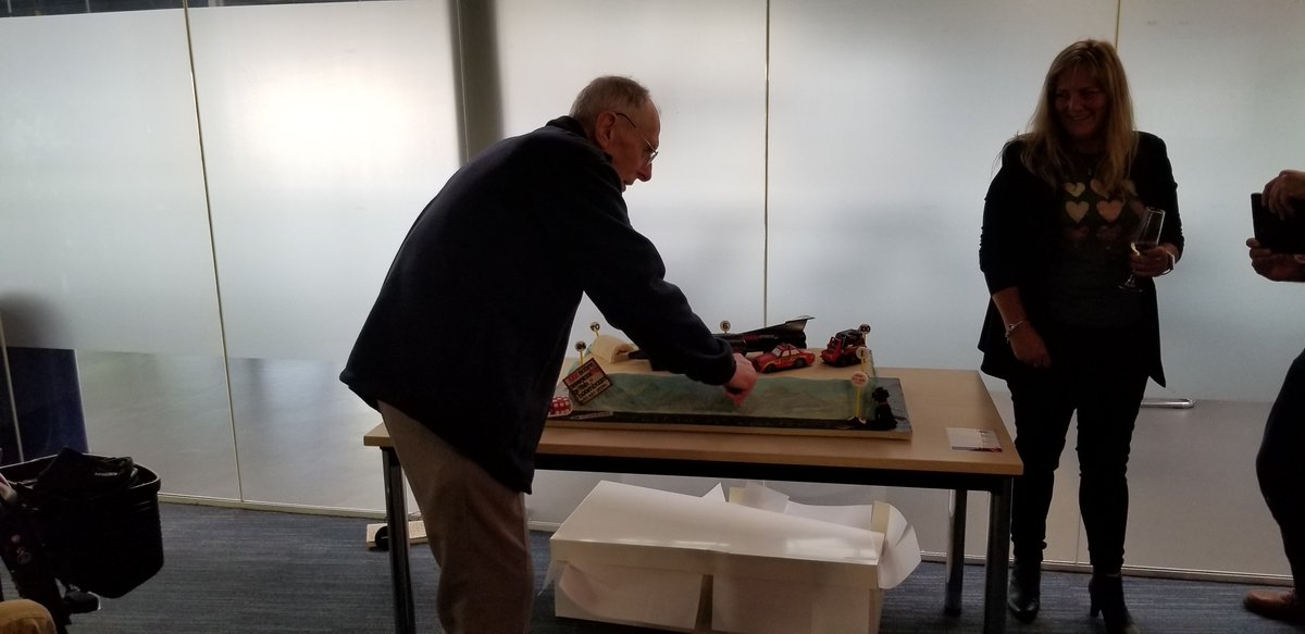barker_of_SSC's tweet photo. @CovTM;
25th Anniversary get together for #ThrustSSC the current World Land Speed Record holder at, an average speed across 2 runs, 763mph.
@RichardNobleSSC
#BlackRock #Gerlac
Ps never get between Ron Ayers and a giant cake... https://t.co/P2phtyAl2S