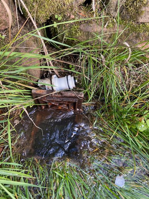 stoatally's tweet photo. recent water meter replacement by @stwater to help make sure we all know who's using the water. I wonder who's responsible now? https://t.co/Bc0SQWXu4O