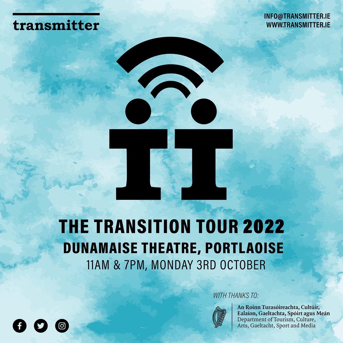 TransmitterIre's tweet photo. Some of the performances will also be recorded for posterity and will be inclusive of our marginalised and displaced #communities. 

Our sincere thanks to @DeptCulturelRL for their vision &amp; invaluable support on this project. 

The lads. https://t.co/GtMYSNXkno
