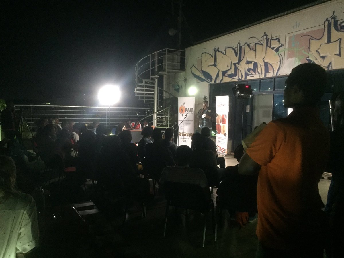 openmicuganda's tweet photo. It’s a full house. #SeptemberSlam2022 

Thanks to all that love to support poetry in Uganda. https://t.co/puWduQ3lpS