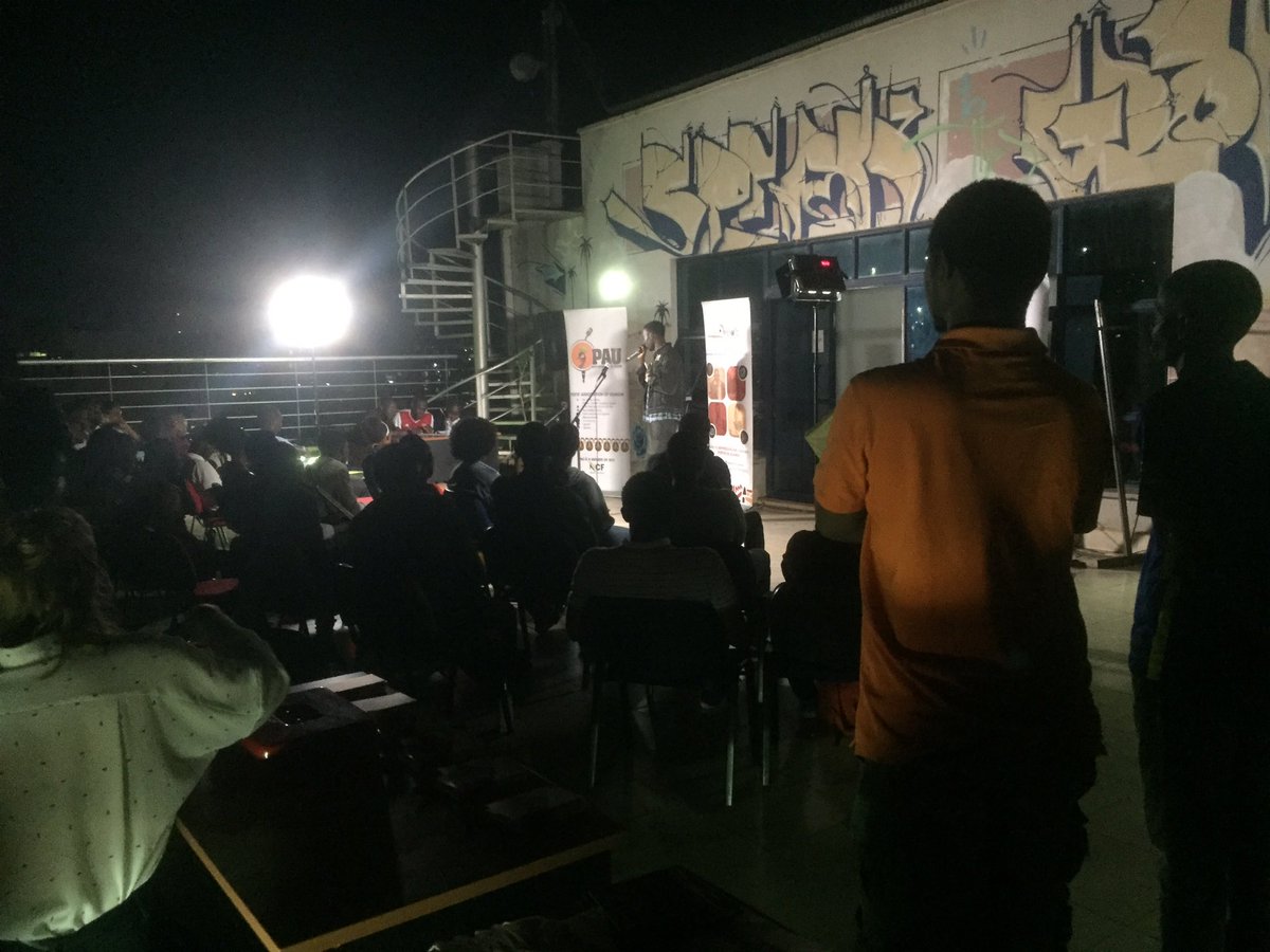 openmicuganda's tweet photo. It’s a full house. #SeptemberSlam2022 

Thanks to all that love to support poetry in Uganda. https://t.co/puWduQ3lpS