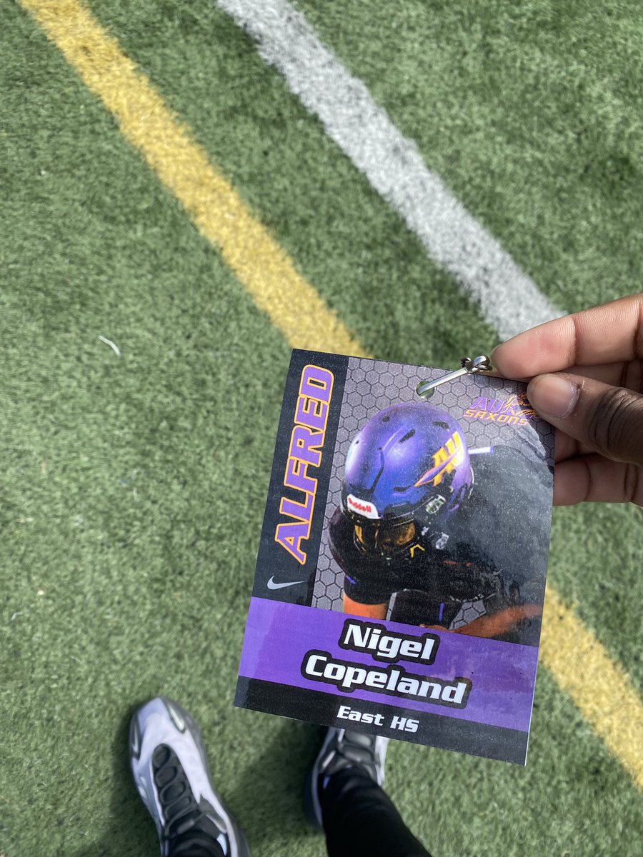 NigelCopeland15's tweet photo. Had a great time today at Alfred’s homecoming game! https://t.co/nBhMtGD8dL