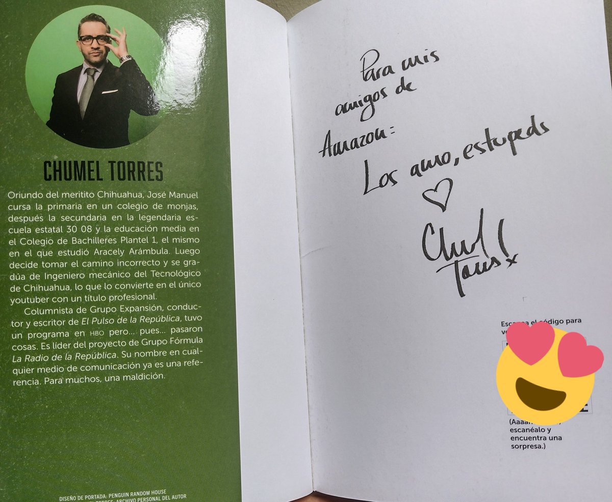 LauraOMP's tweet photo. En mis manos estupeds!!! @ChumelTorres 🥳 https://t.co/uXFoZgqQou