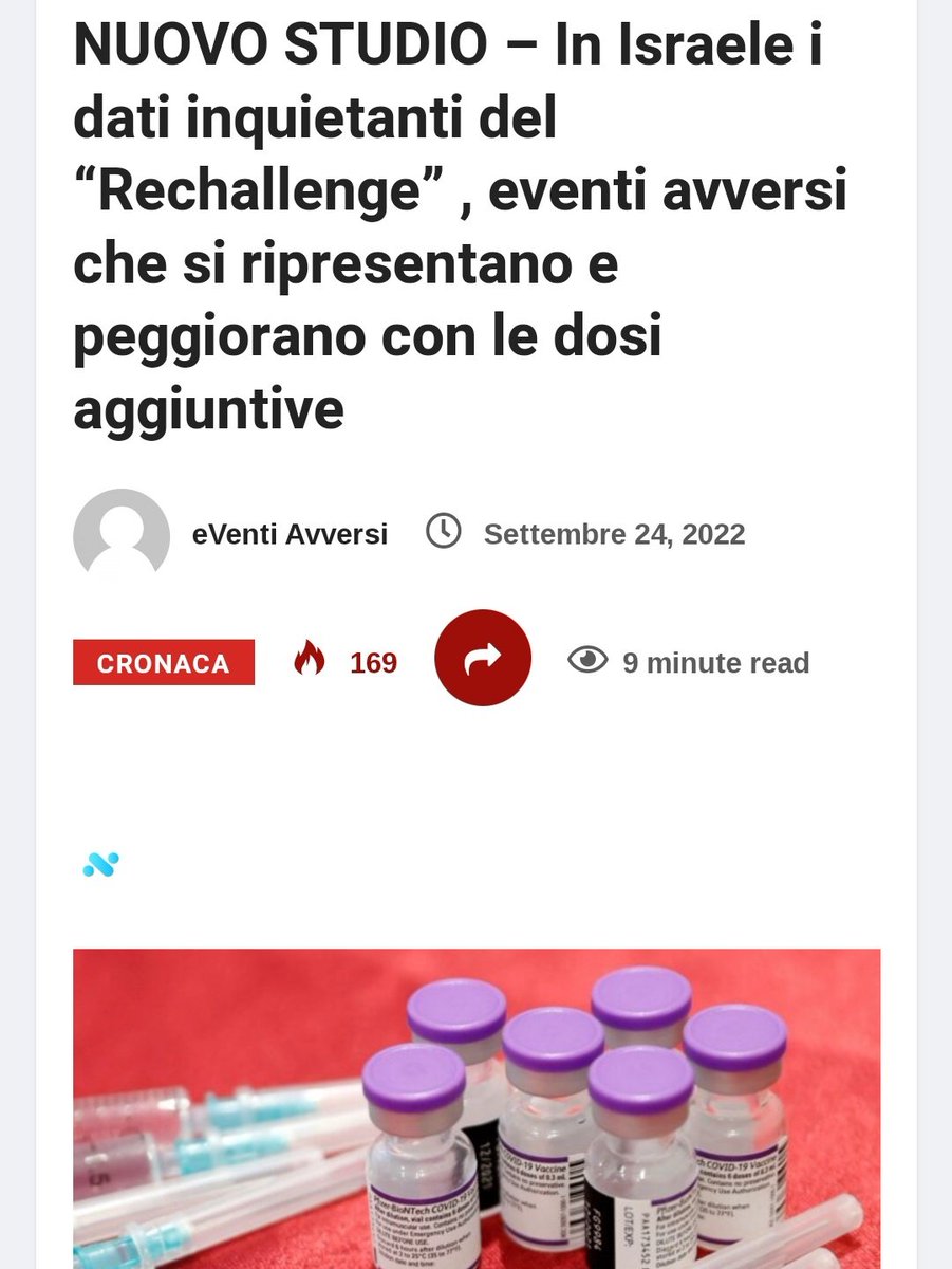 e_Avversi's tweet photo. NUOVO STUDIO – In Israele i dati inquietanti del “Rechallenge” , eventi avversi che si ripresentano e peggiorano con le dosi aggiuntive
https://t.co/ni71BkDsoR
#COVID19 #rechallenge #quartadose #quintadose #EventiAvversi #vaccini #24settembre https://t.co/S9FAihwyBn