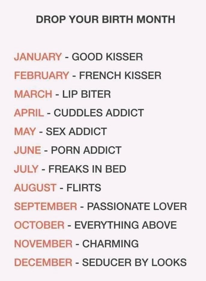 I’m August what’s yours ? https://t.co/cAoYbNXnsw