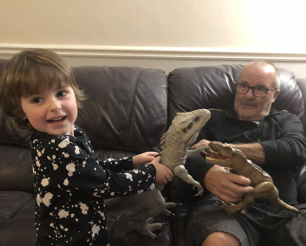 Wondering how many other grandads are playing dinosaurs with a 4 year old. <a href="/KensingtonRoyal/">The Prince and Princess of Wales</a> <a href="/ClarenceHouse/">Clarence House</a> #makingmemories  #familytime