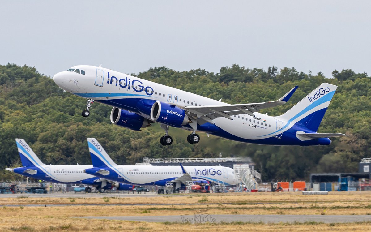 Frenchpainter's tweet photo. The Airbus factory in Toulouse is the new hub of Indigo... 😄🇮🇳 #India #AvGeek https://t.co/l2jlrWjaUD