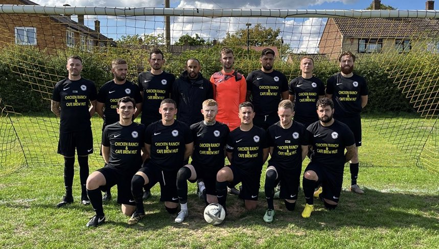 Britwell_FC's tweet photo. For todays game we launched our new 
@Nike kit and we paid tribute to Tony Higgins, our no 1 supporter who we sadly lost recently. 

A beautiful gesture by @CGGraves2 to have him on our shirts and all the boys hounured the great man today https://t.co/3TYA3djVft