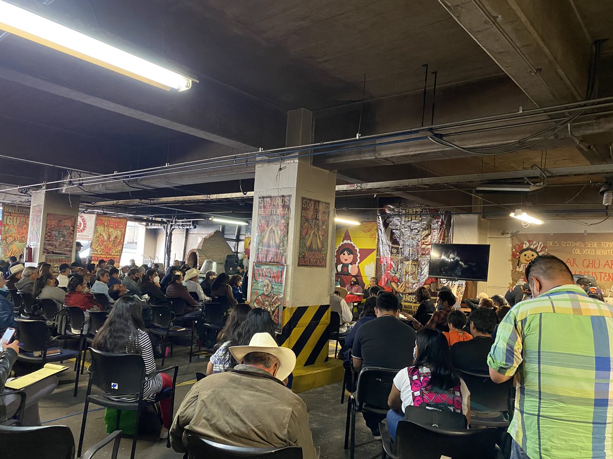 CNI_Mexico's tweet photo. En estos momentos se lleva a acabo la Reunión Ampliada de la Comisión de Coordinación y Seguimiento del #CNI-#CIG en la Casa de los Pueblos "Samir Flores Soberanes" en la #CDMX con asistencia de 98 delegadas, delegados, concejales y concejales https://t.co/GUUsTyhELy https://t.co/Um3E9xqCDe