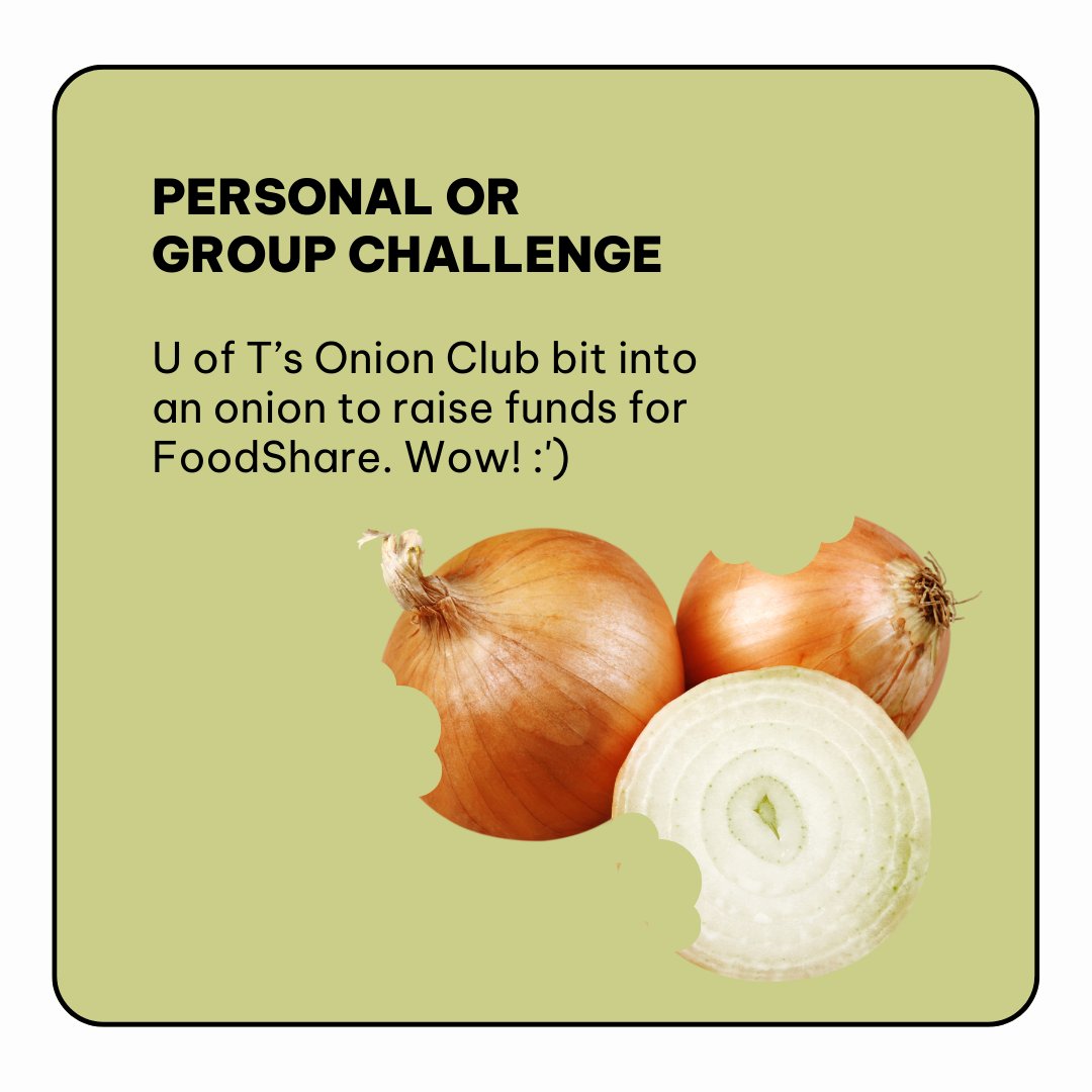 Following up on our Fundraising Guide we posted a couple weeks ago, we wanted to share some inspiration from past fundraisers our community members have held to support us!✨

Our community has gotten super creative – swipe to see how others have raised funds for FoodShare!