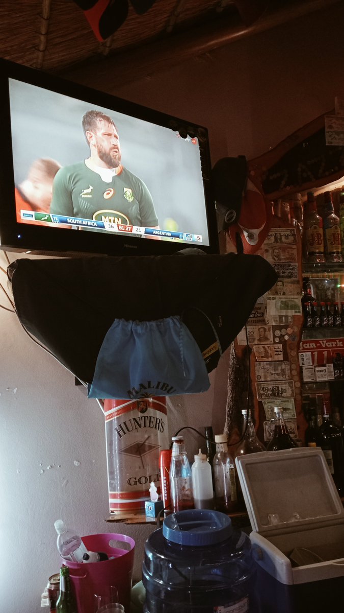 Home in time to catch a most fabulous game. Go #bokke