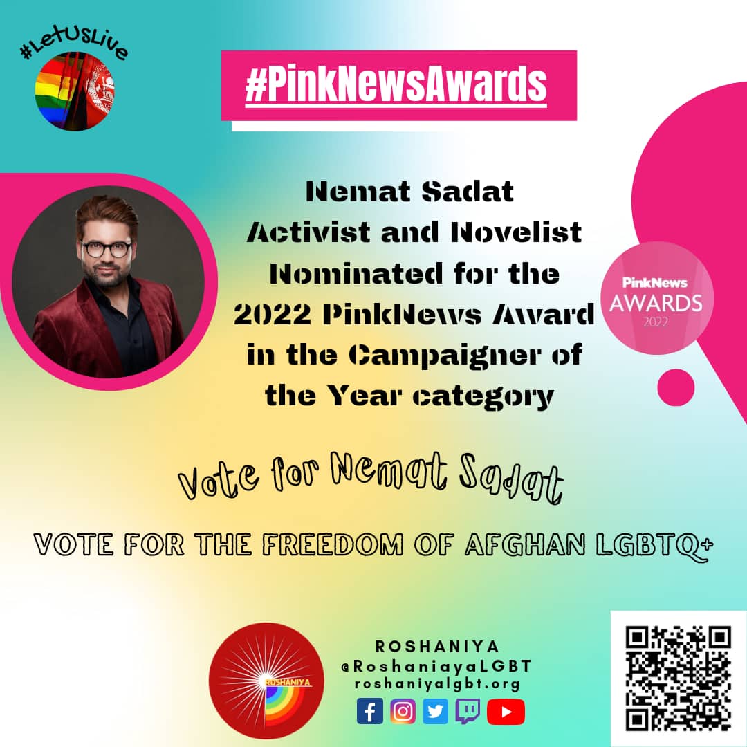 Dark_cloud22's tweet photo. A vote for @nematsadat is a win for LGBT+ Afghans! https://t.co/eGWdjmvyOQ… #PinkNewsAwards #PinkNewsAwards #PinkNewsAwards #PinkNewsAwards #PinkNewsAwards2022 #PinkNewsAwards2022 #PinkNewsAwards2022 #PinkNewsAwards2022 #PinkNewsAwards2022 #PinkNewsAwards2022 https://t.co/wJqEeu32fm