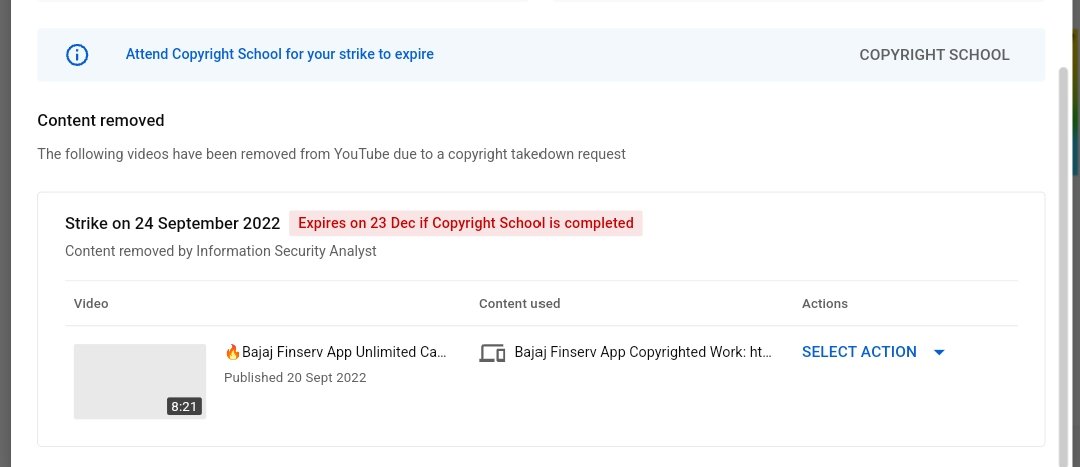 SAMIR723121's tweet photo. HI @Bajaj_Finserv @Bajaj_Finance i got strike to promote your application on YouTube Check Images

Video : https://t.co/oEXXFANk7p
Channel : https://t.co/HYNZhM3jfM

Takedown issued by: Information Security Analyst 
Email : izoolabs.instagram@gmail.com https://t.co/oNwohpz11n