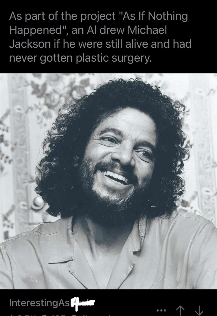 AI drew Michael Jackson if he were still alive and if he’d never had plastic surgery.