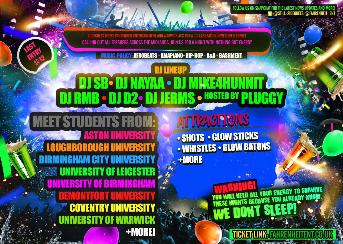 WE DONT SLEEP COV 😴
LAST 150 TICKETS 🎫 ✅
DONT BE SLEEPING NOW 🤣💤
LINK IN THE BIO 📲