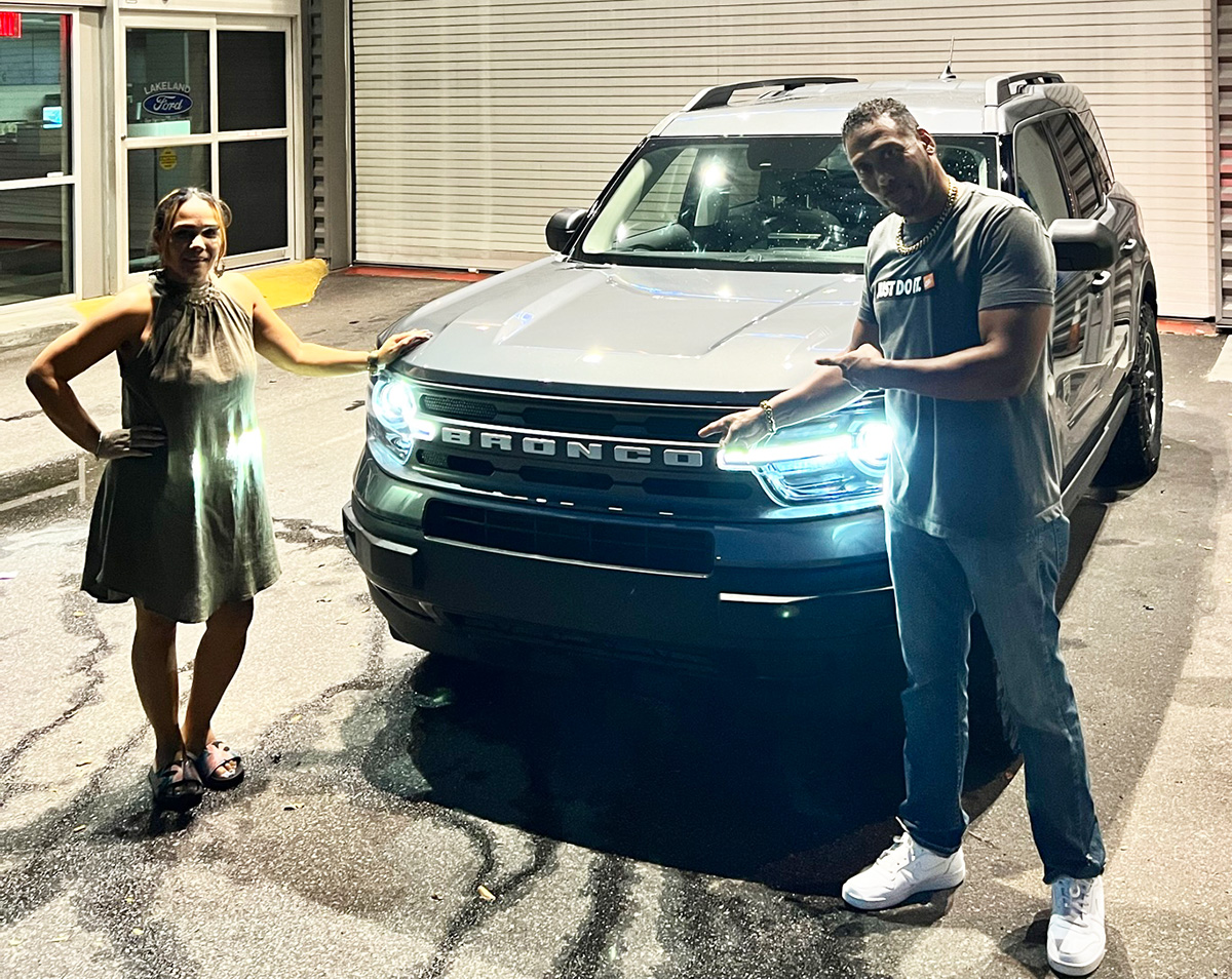 Lakeland_Ford's tweet image. That's right! The Bernard's chose #LakelandFord for their #BroncoSport &amp;amp; salesperson #JacksonMorgan made sure getting it was #Fast, #Fun &amp;amp; #Easy. #Congratulations &amp;amp; #ThankYou for choosing us - If we can do anything, don't hesitate... we're here for you! #FordFamily