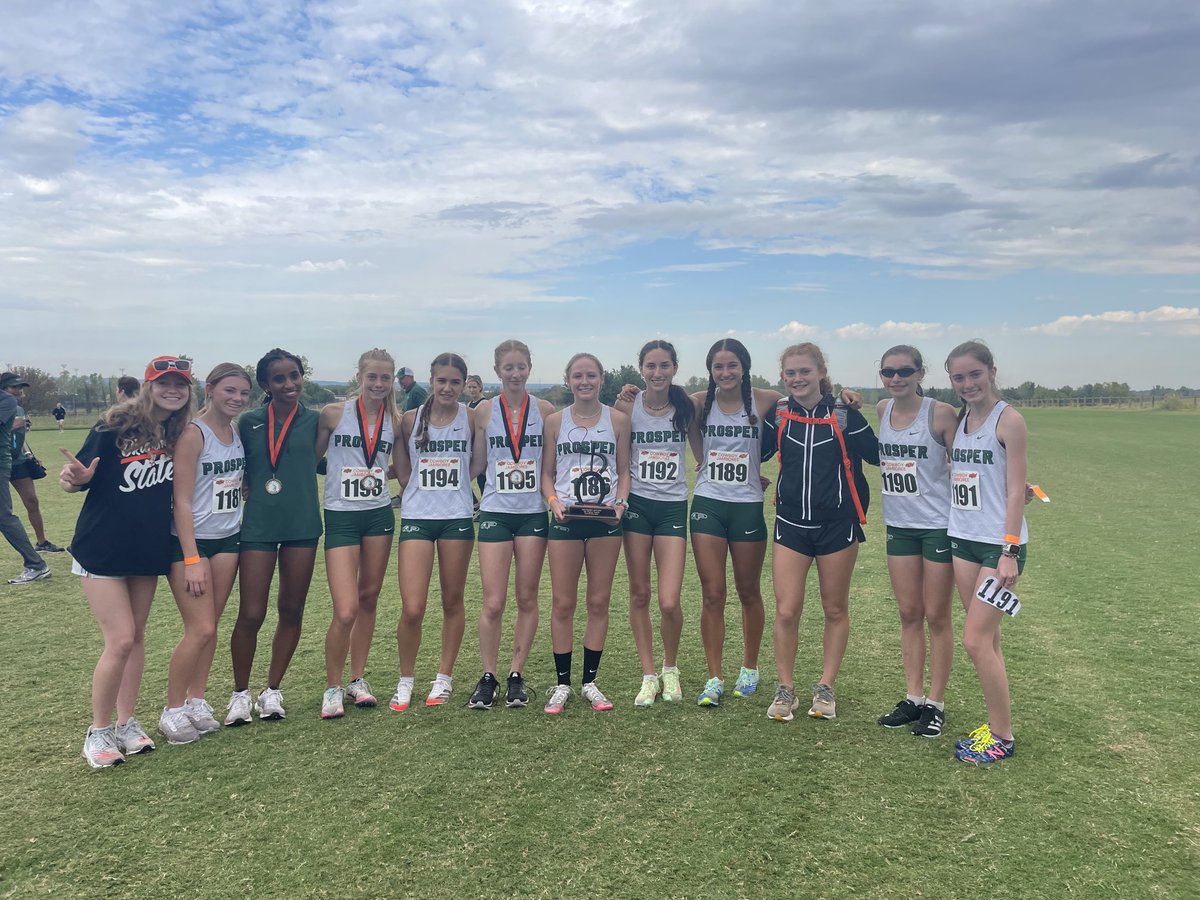 ProsperXCTrack's tweet photo. Great day @ the OSU Cowboy Jamboree! Perfect conditions &amp; a beautiful course! Boys Team finished 🥉 out of 30 and Girls Team finished 🥇out of 28! It’s a great day to be an EAGLE! RTB #ProsperProud ⁦@ProsperHS⁩ ⁦@UTexas35⁩ ⁦@PISD_Athletics⁩ ⁦@TXMileSplit⁩ https://t.co/J6Lw92nL5Z