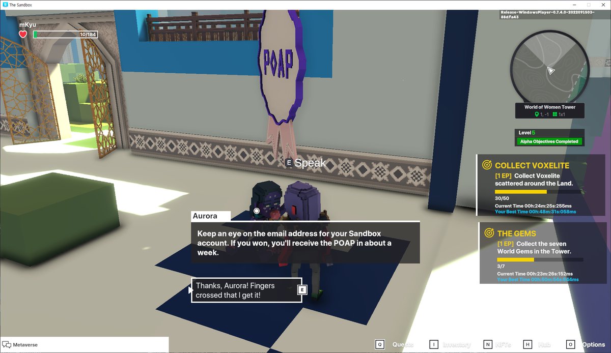 terrane555's tweet photo. @TheSandboxGame @worldofwomennft I just participated in the #SandboxAlphaS3Giveaway for a chance to win 500 SAND! Found the hidden room in World of Women Tower, check out my screenshot below!
👇 https://t.co/VQjJvJJKk7