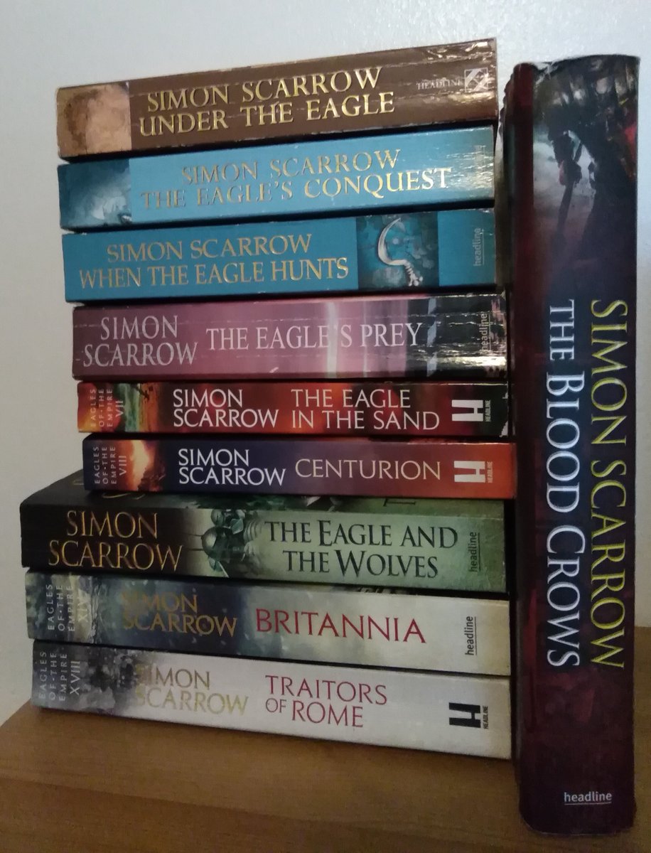 DannydeOliveir8's tweet photo. Well that escalated quickly! 

So I've only gone on and amassed a collection of Simon Scarrow's Eagles of the Empire books quite recently 📚

I've read Roman historical fiction before, but there's something about Macro and Cato that makes this series have an edge over the rest. https://t.co/c9JXJLQDUa
