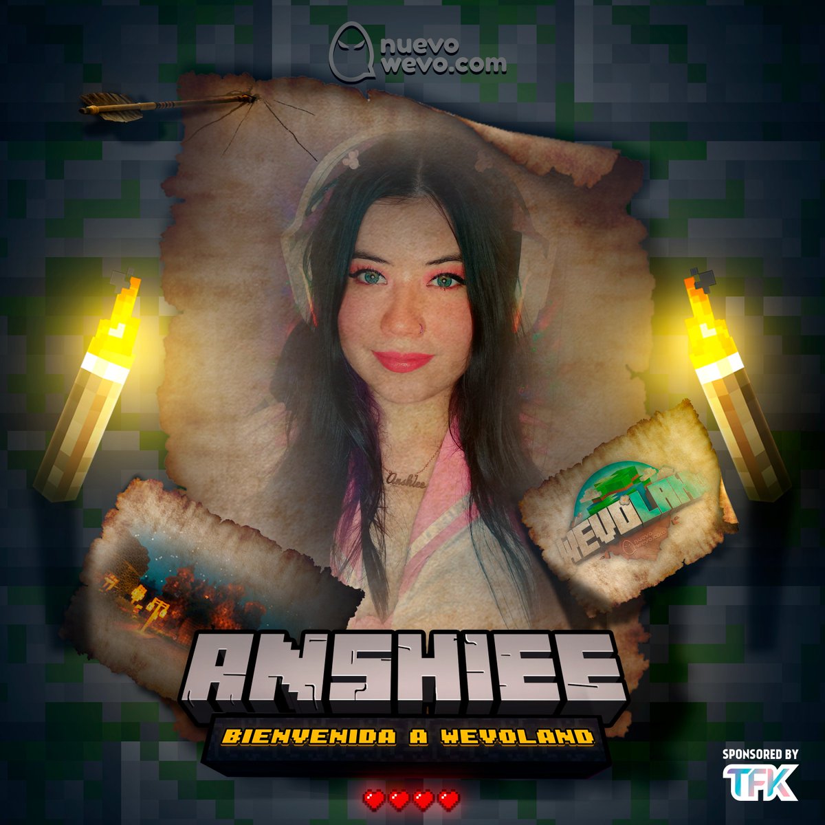 wevoland's tweet photo. Nyah Ichi Ni San Arigatoooo!! Animeee🥵

Bienvenida @_Anshiee 
Edad: 27 años.
Nivel de Minecraft: Omae wa mou Shindeiru

#twitchcolombia #wevoland https://t.co/09mvNFADld