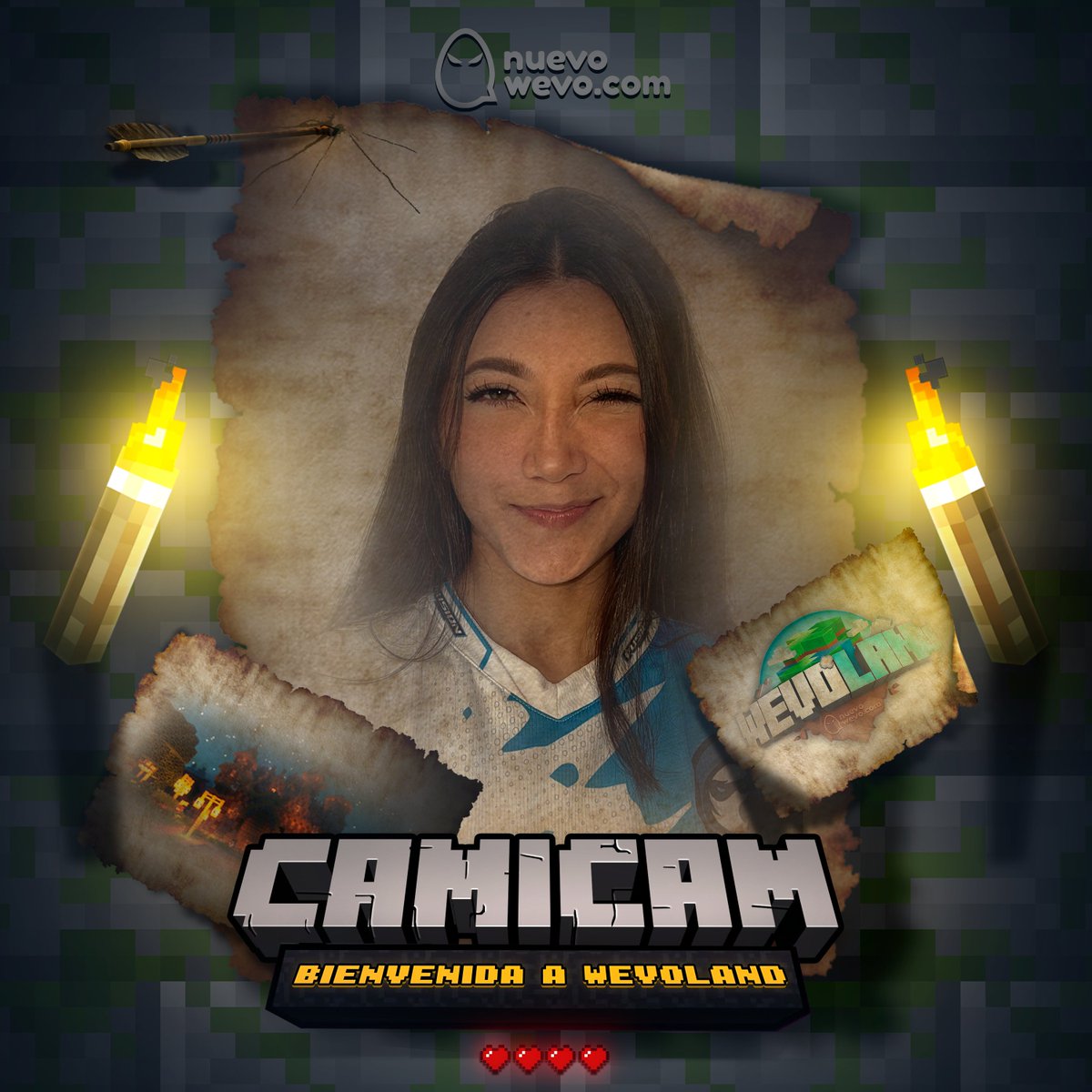 wevoland's tweet photo. Me parece que se va a armar la Fusion House en Wevoland ¿tú que dices @fusionfsgg? 🤔

Bienvenida @camicamccc 
Edad: 20 años
Nivel de Minecraft: Tiembla @vegetta777 https://t.co/vKu1pPtRze