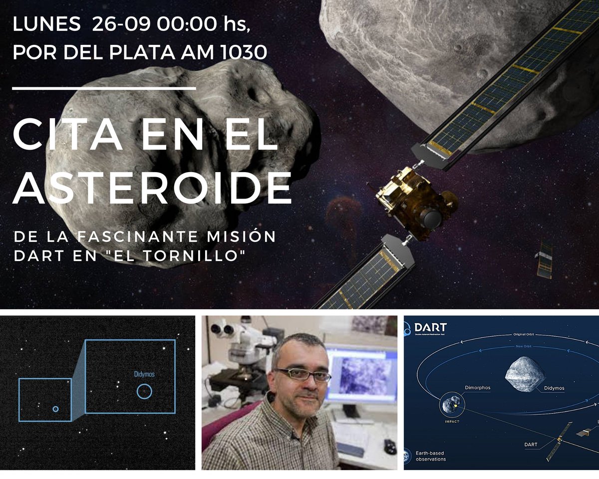 Este lunes una sonda luego de viajar millones de kilómetros debería impactar un asteroide. Dimorphos no es un peligro, pero fue elegido por la NASA para avanzar en el estudio de estrategias de defensa planetaria. Josep Trigo(ICE, CSIC-IEEC) nos trae la Misión DART al programa!