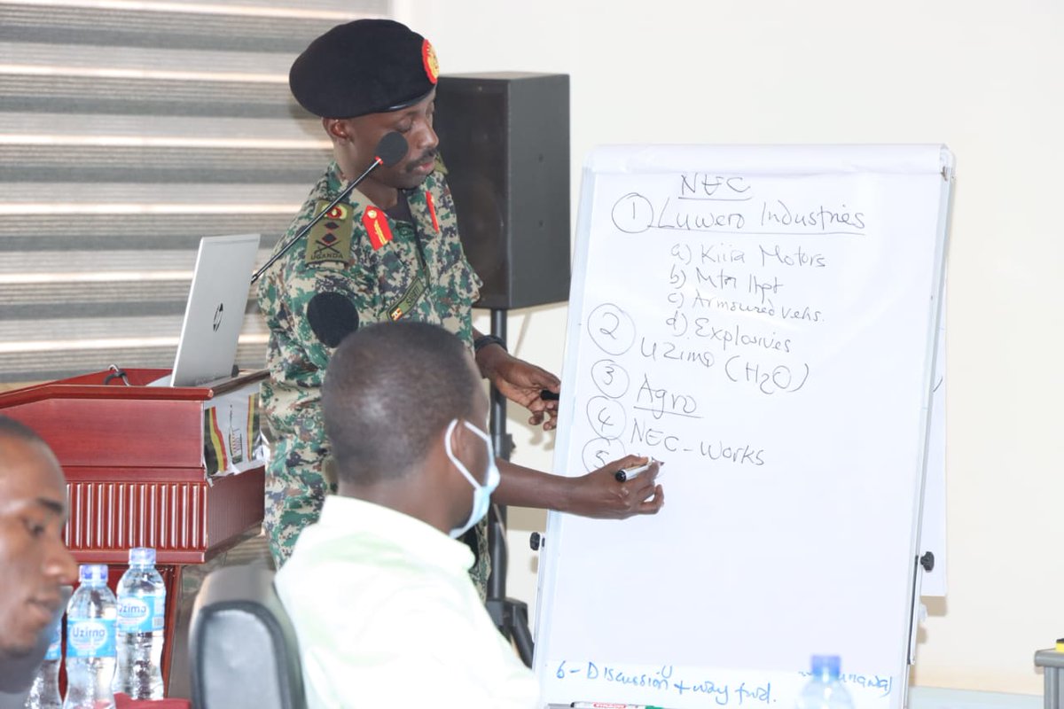 NECUPDF's tweet photo. Yesterday, 23rd September 2022, there was a follow-up meeting of key manufacturers, entrepreneurs, fabricators and managers of mass transport entities committed to pioneering the migration from fossil fuels to electric-powered transport at NEC Headquarters in Bugolobi. https://t.co/aDVkC4uzFo