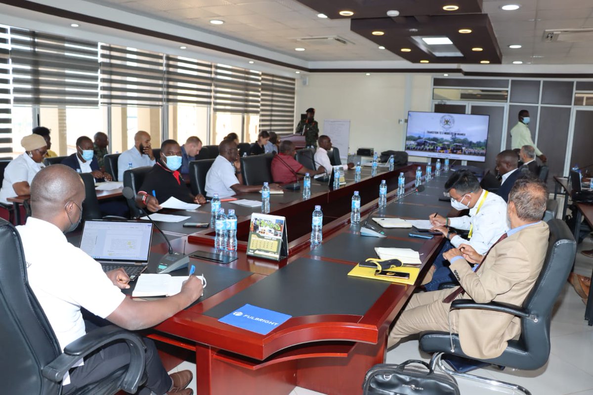 NECUPDF's tweet photo. Yesterday, 23rd September 2022, there was a follow-up meeting of key manufacturers, entrepreneurs, fabricators and managers of mass transport entities committed to pioneering the migration from fossil fuels to electric-powered transport at NEC Headquarters in Bugolobi. https://t.co/aDVkC4uzFo