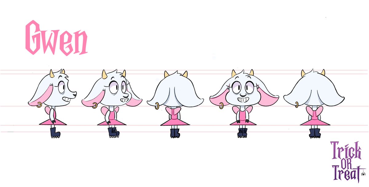 aprilramosart's tweet photo. Gwen the goat turnaround for my upcoming short 💗🎃 https://t.co/Ia9dwWaf3B