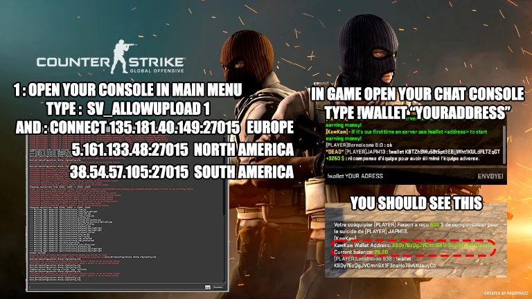 kawkawcoin's tweet photo. We are happy to announce third server for #csgo, this time SA #location Sao Paulo , so enjoyyyyy! 38.54.57.105:27015, https://t.co/HCDPEQz7og @bitcoin @coinmarketcap @kawkawcoin #kawpow #mining https://t.co/LtRmO8rqgg