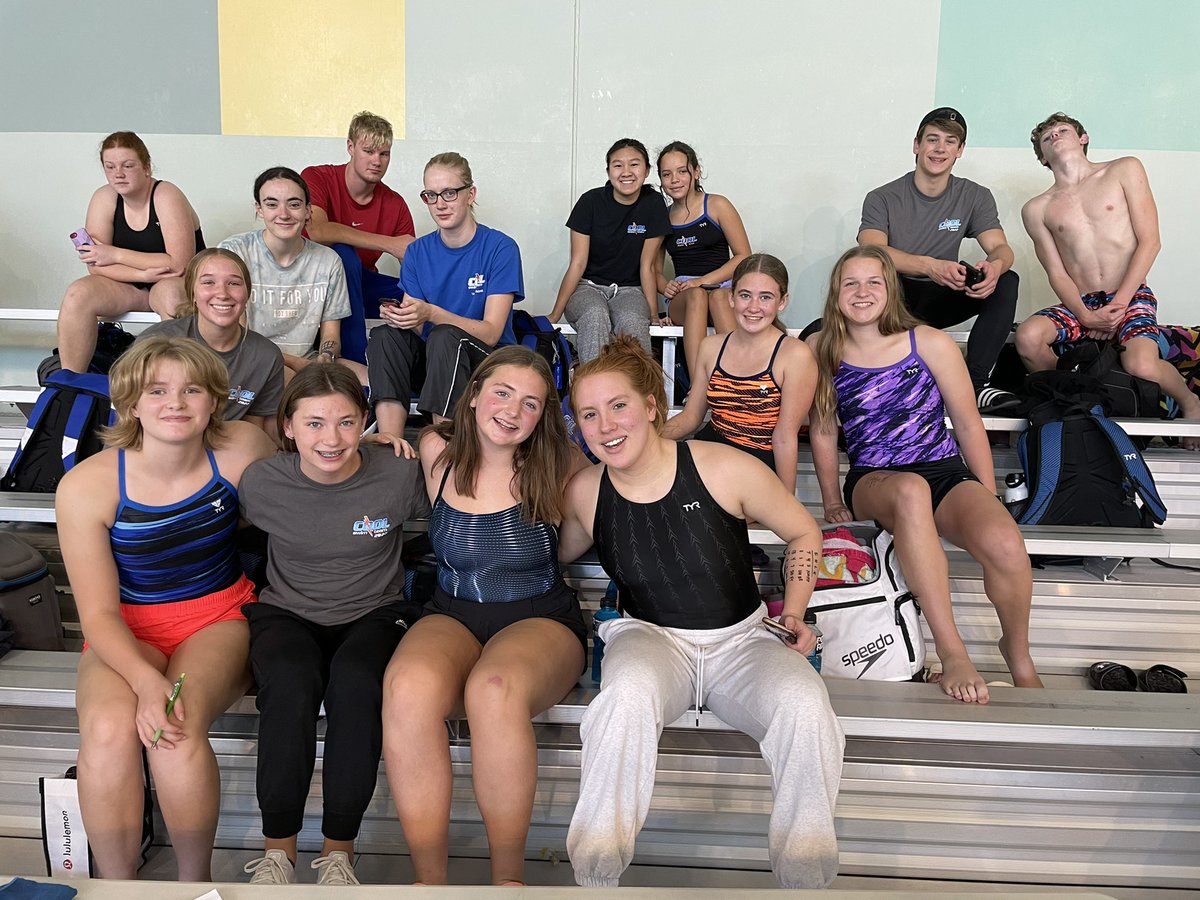 COOLSwimTeamKS's tweet photo. It’s go time for our 13 &amp; Over kids at the NLU Decathlon! We can’t wait to see some awesome times! https://t.co/oX3JJp4wQU