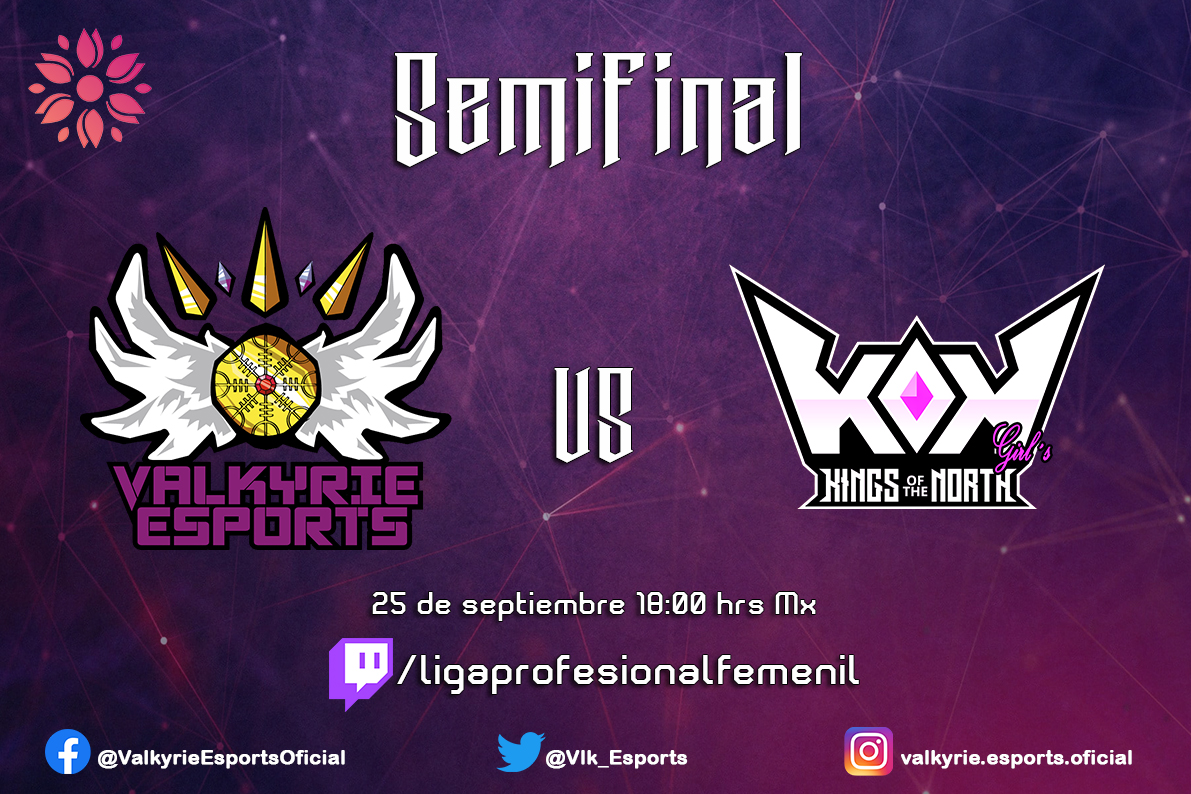 No se pierdan nuestra partida en contra de <a href="/KONesportsMX/">Kings Of The North</a> femenil en las semifinales de la <a href="/ligaesportsfem/">LPF | Liga Profesional Femenil 🌸</a> el día de mañana en punto de las 18:00 hrs Mx
Esperamos su apoyo en la transmisión por el canal de la liga
#GoValkyries #RumboAlValhalla #girlpower #leagueoflegends