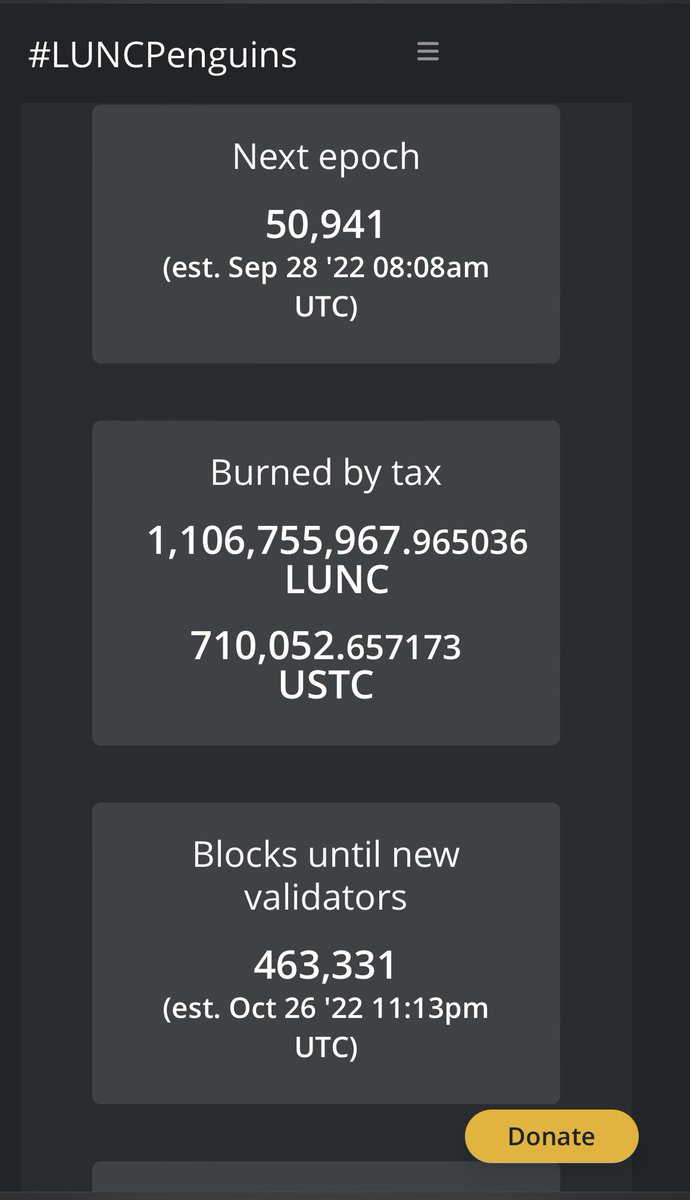 Over 1 Billion LUNC burned from the burn tax up to now. Considering the restrictions from withdrawals on exchanges we aren’t doing too bad🚀🚀🌕🌕#LUNC #LUNACLASSIC #LunaClassicCommunity #LunaClasssicHQ