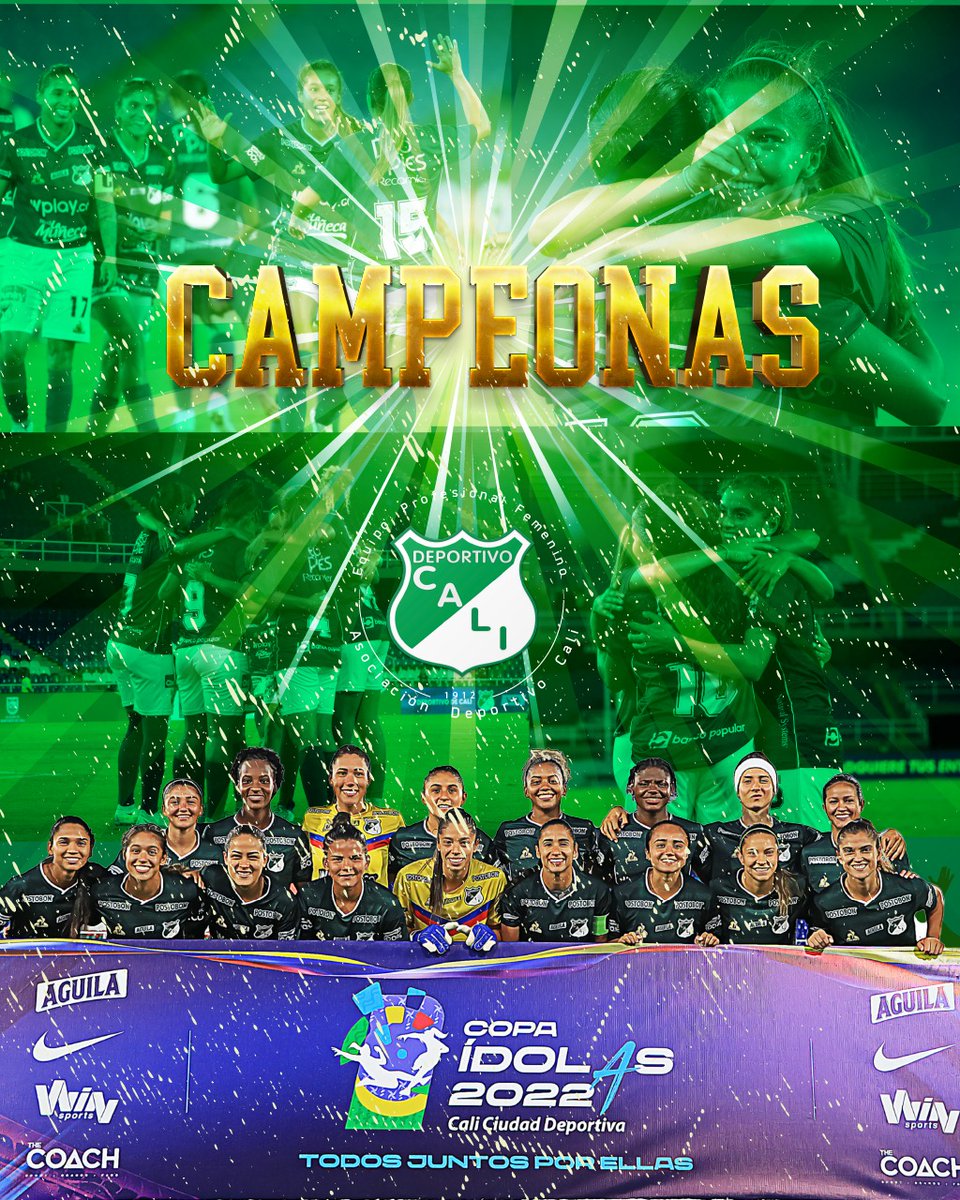 GloriosoAzucare's tweet photo. Campeonas de la copa idolas @CaliFemenino felicidades a las chicas
#gloriosoazucarero #deportivocalifemenino #juntosxporellas #copaidolas https://t.co/Fmd8m4tqVg