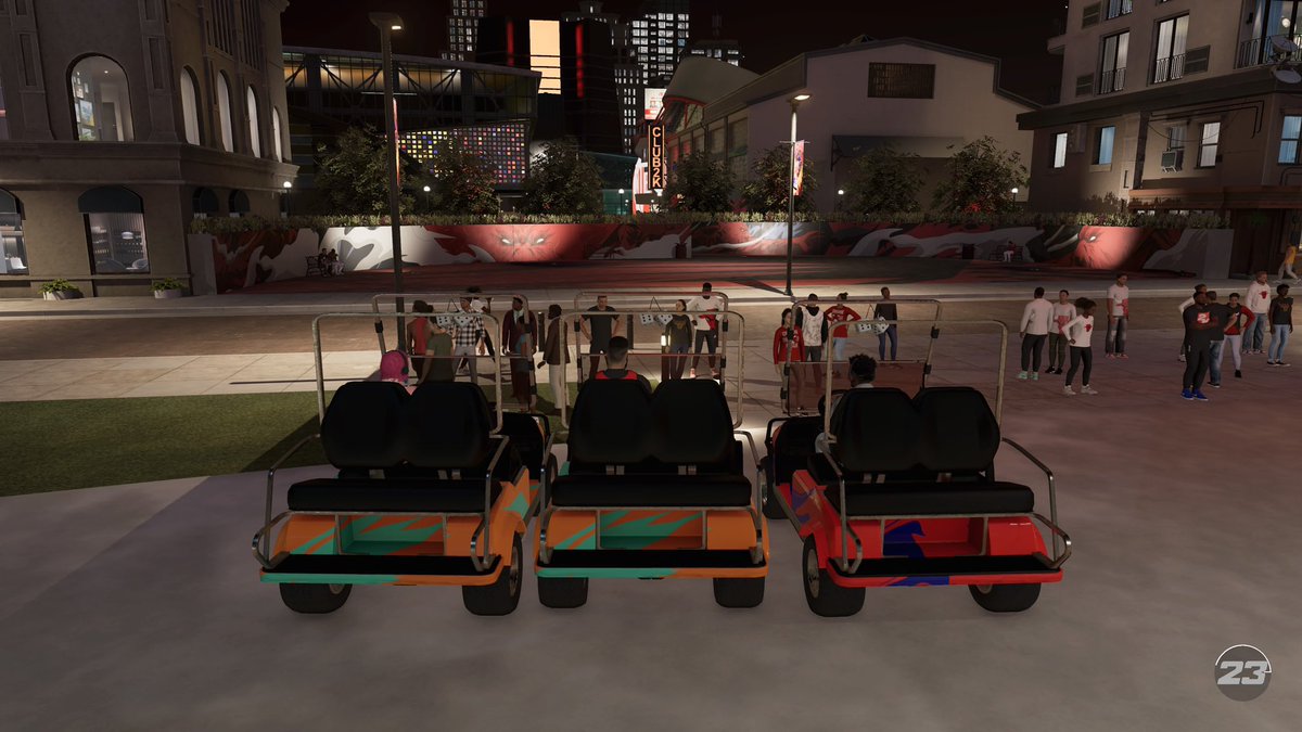 TheStarCalledB's tweet image. Out for a midnight stroll w/ @JTheWorm @MrLefty_5 🚘🚘🚘#teamBonding  #level40 #NBA2K23