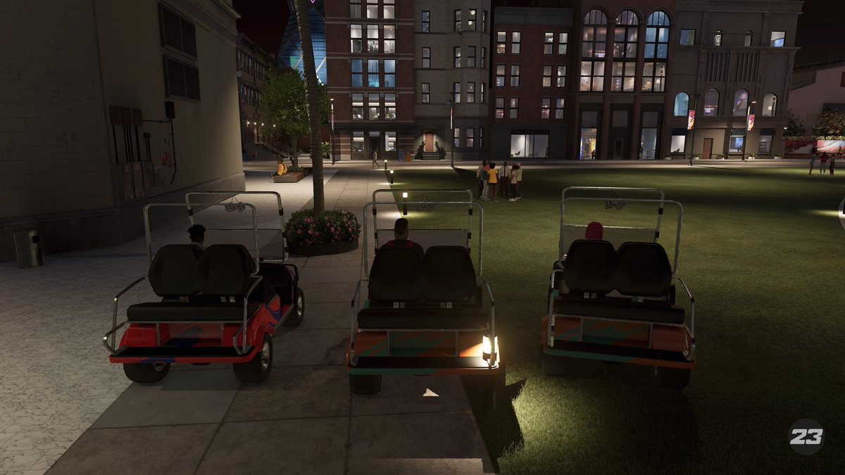 TheStarCalledB's tweet image. Out for a midnight stroll w/ @JTheWorm @MrLefty_5 🚘🚘🚘#teamBonding  #level40 #NBA2K23