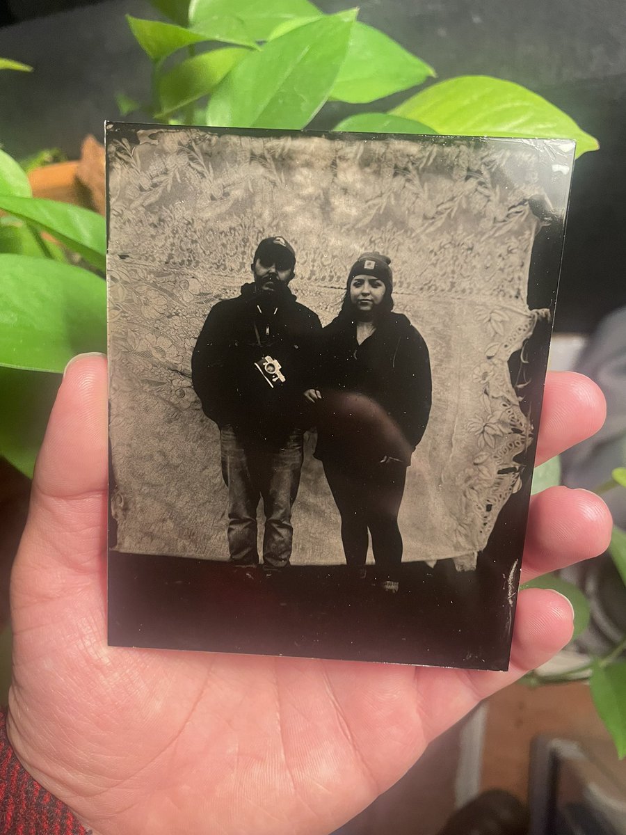 Had our portrait taken yesterday.
Tintype is so dang cool!