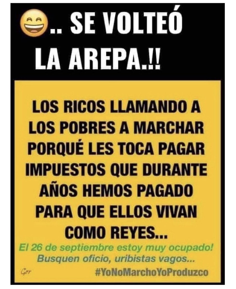 petroespueblo's tweet photo. @ELTIEMPO ¡ASÍ DE CLARO!!!
#YoNoParoYoProduzco https://t.co/3M0OffKwdO