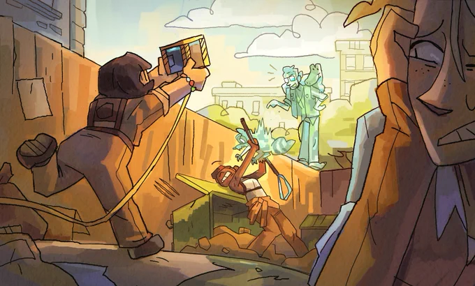 We had an awesome assignment in school this week were we got to make visual development pieces for any project of our choosing. So I took the opportunity to develop this story some more! 