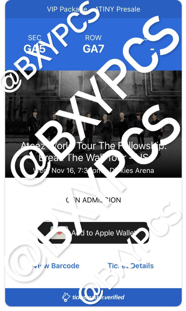WTS *interest check*

🎫 1 VIP (soundcheck) sector ticket 
⏰ DALLAS 
❗️Have proof of a selling account <a href="/bxypcs/">❣️</a> on IG Please DM me if you’re interested 
💲PayPal G&amp;S ✅ 

<a href="/AteezBuy/">Ateez Buy/Sell USA</a> wts atiny vip sector ateez tour wtsateezticket wtsateez ateez tour dallas dickies arena 11/16