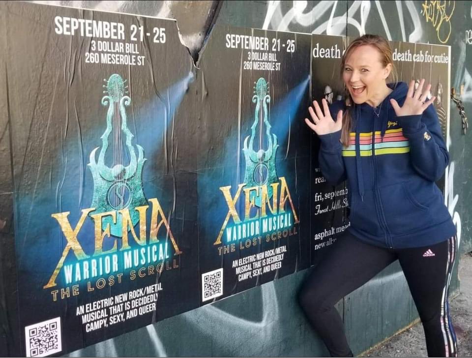 Still can’t believe “Xena: Warrior Musical” is off-Broadway in NYC this week. Truly incredible show. What a masterpiece of theater. Going to see it a second time tonight. Xena for life! 🖤⚔️@RealLucyLawless #xenites #xena #xenawarriorprincess #nyc #nyctheater #brooklyn
