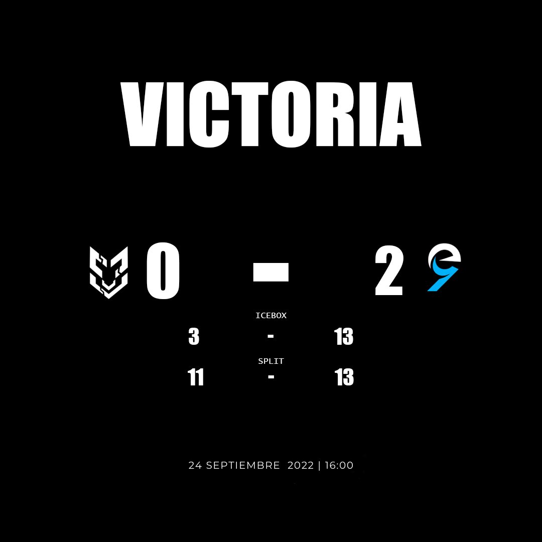 Muy buen partido <a href="/Impetus_esport/">IMPETUS ESPORTS</a>, habeis sido unos rivales formidables. 
Muchas gracias tambien a <a href="/pandora_gam1ng/">Pandora Gaming</a> por organizar el torneo.
#goevo9 💙🤍