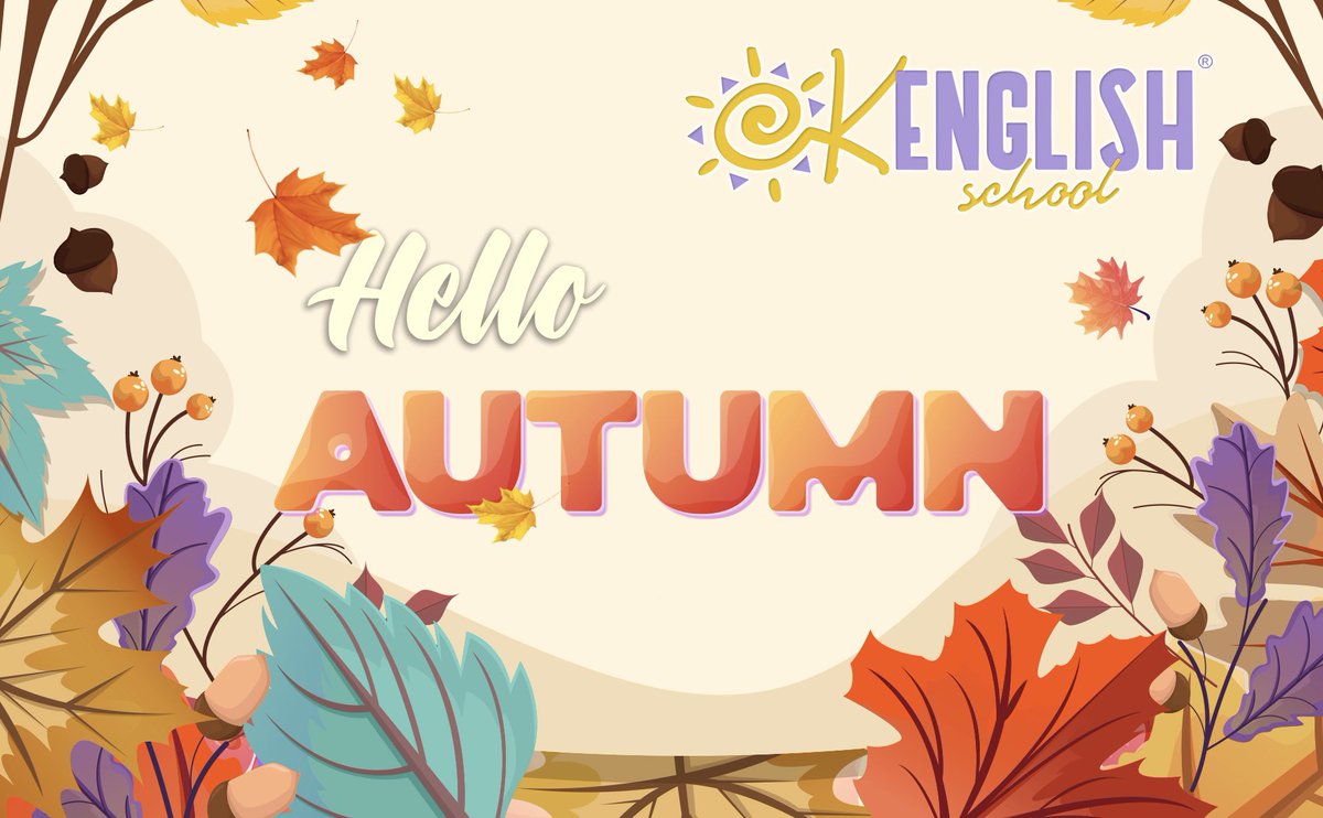 okenglishschool's tweet photo. WELCOME AUTUMN!
Queremos dar la bienvenida al otoño y  para ello hemos preparado muchísimas actividades super divertidas con las que nuestros alumnos se lo pasarán genial.
Que no te lo cuenten, aún estas a tiempo de formar parte de la familia Ok English School.
We 💜 teaching. https://t.co/X4pNmQ6Vlu