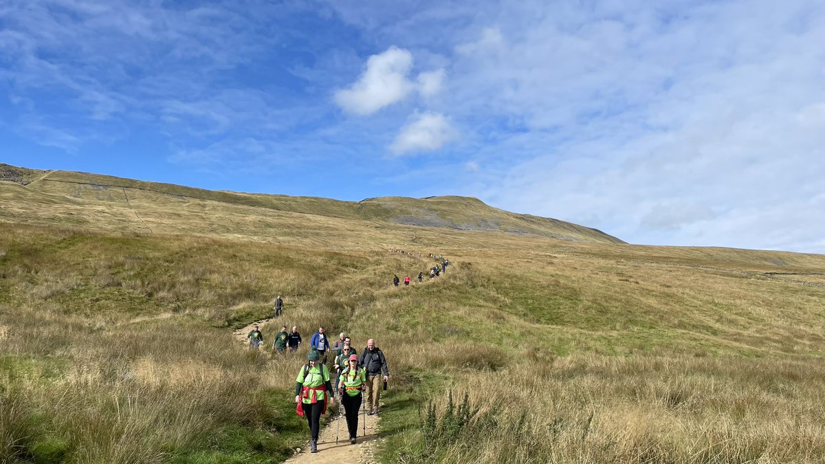 yorkshireguy's tweet photo. Well we all did it! Thank you to every single one of you that Sponsored me. So appreciated! Perfect weather for it and have had such a laugh with a brilliant bunch of people. Lots of money raised for @Sunflowerslocal. More pics to follow. Well done everyone! #WhernsideWander https://t.co/aaGHCE6N4Z