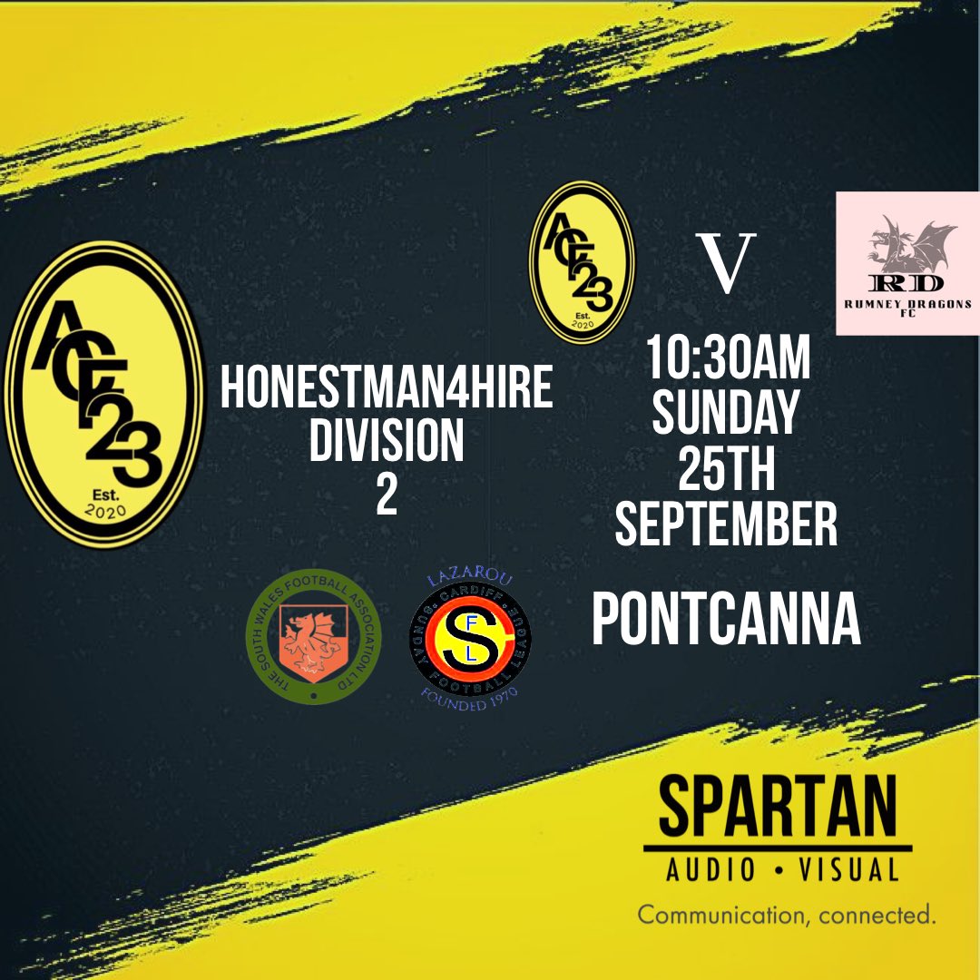 AC-F23 (@ac_f23) on Twitter photo AC are looking to keep their winning streak tomorrow against <a href="/rumneydragonsfc/">Rumney Dragons FC</a> in the HONESTMAN4HIRE League game.
Uppa AC 🟡⚫️🟡⚫️🟡 AC are looking to keep their winning streak tomorrow against <a href="/rumneydragonsfc/">Rumney Dragons FC</a> in the HONESTMAN4HIRE League game.
Uppa AC 🟡⚫️🟡⚫️🟡
