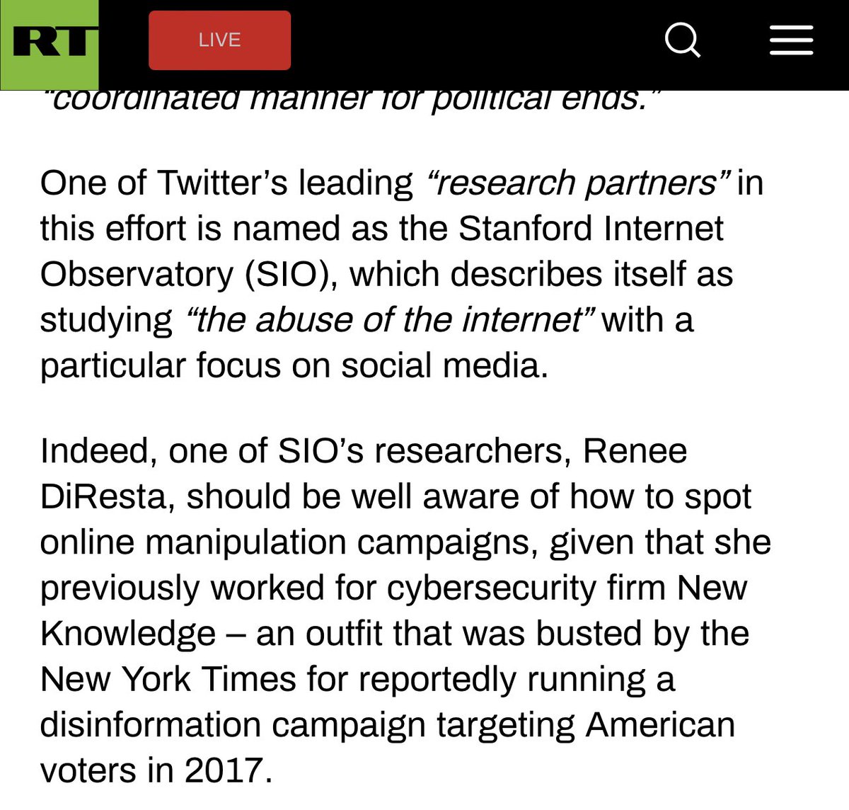 brianjliston's tweet photo. I just found it interesting, however, how RT appealed directly to the very same research teams that it has repeatedly dismissed and trashed in the past as these teams documented non-Western attributed IO, particularly Iranian and Russian disinfo networks.

Some examples ⬇️ https://t.co/WL17MW1DxK