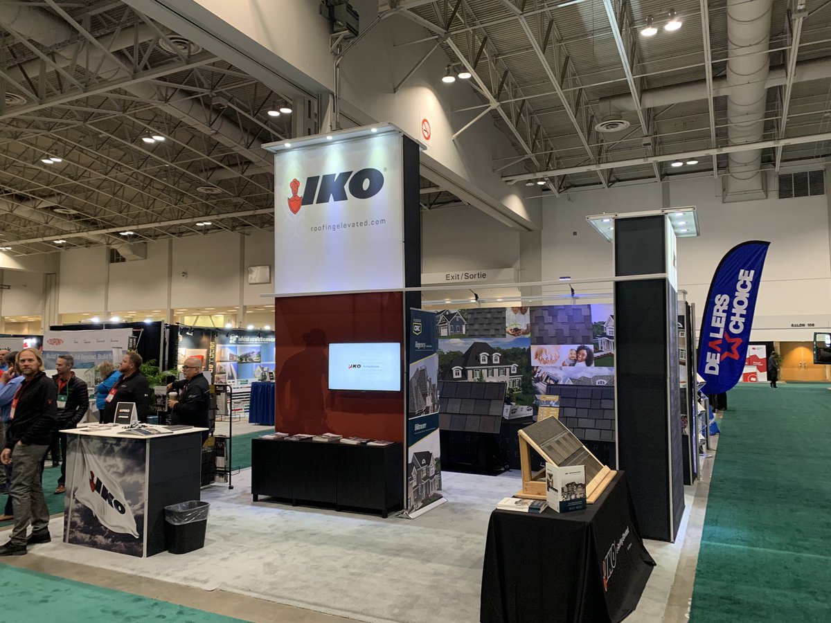 Jbr007Jimmy's tweet photo. Opening day at the @home_hardware Homecoming Fall Market 2022. Drop by the @IKORoofing booth2521 to hear about all your roofing needs. @millergreg77 @VincentChicoine #roofing #homeimprovement #dynastyshingles #roofingelevated https://t.co/e51dVWs8Zt