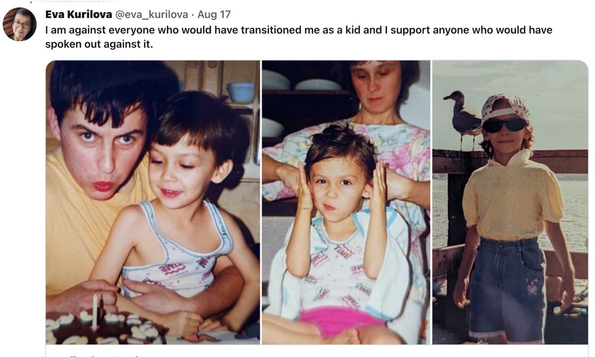 coccinellanovem's tweet photo. @anyabike @JillCollier16 You only need to read @eva_kurilova ‘s pinned tweet to see why she gets mass reported.
“I am against everyone who would have transitioned me as a kid & I support anyone who would have spoken out against it“
#BringBackEva
Stop censoring Lesbians @TwitterSupport https://t.co/lbtfzyyHcS