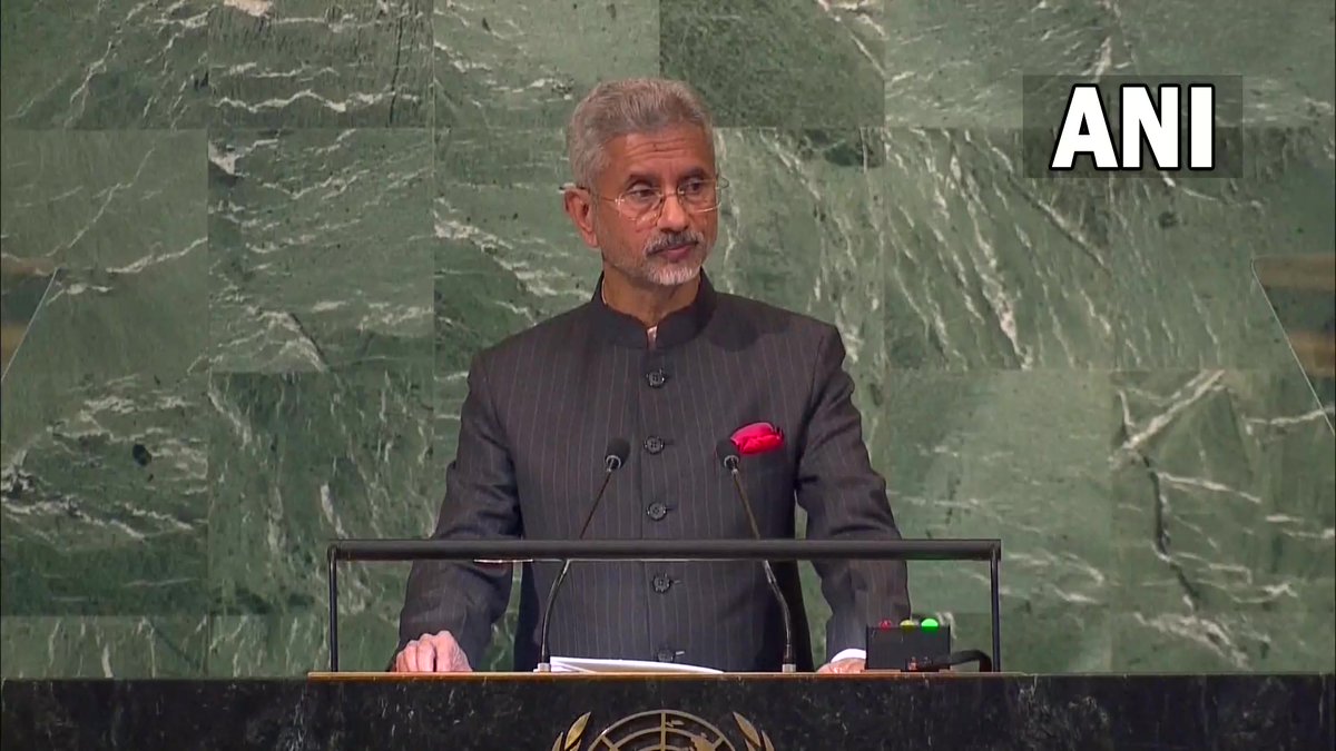 New York | Accumulation of debt in fragile economies is of particular concern. We believe that in such times, int'l community must rise above narrow national agendas. India, for its part, is taking exceptional measures in exceptional times: EAM Dr S Jaishankar at #UNGA (1/2)