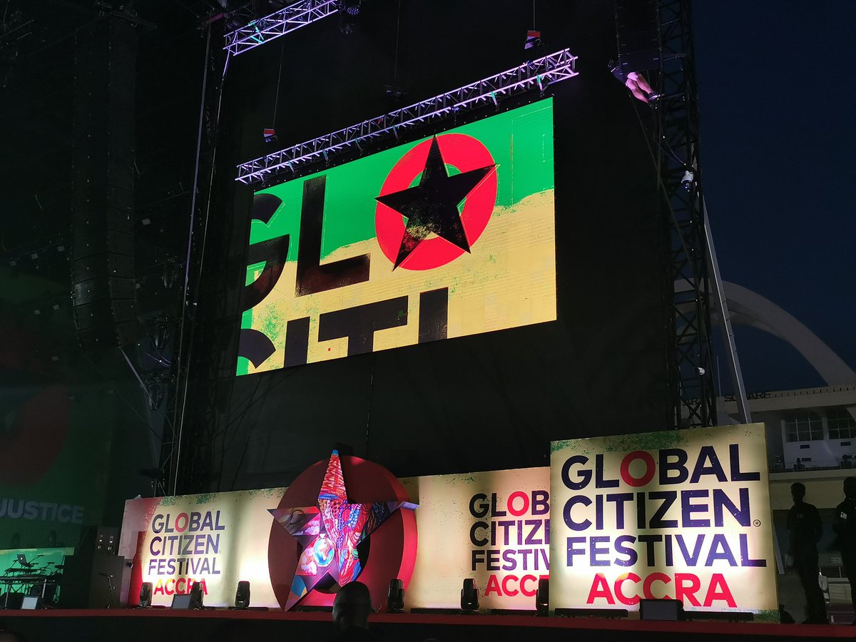 bankimoon_org's tweet photo. The #GCfestival has started! At the historical #BlackStarSquare global citizens are awaiting concrete commitments from their leaders which will fight #climatechange, #inequality, #hunger and #poverty. We are excited to be here on ground to witness the announcements ⭕ @GlblCtzn https://t.co/YjgKXQaxAi